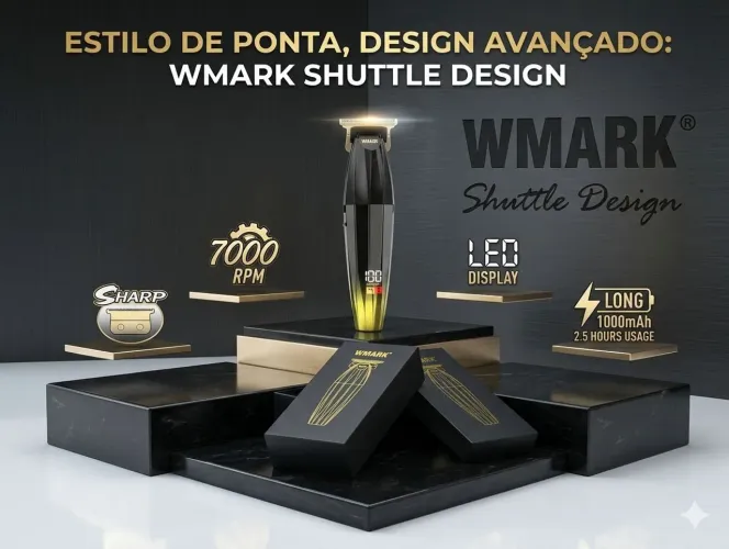 Máquina WMARK Shuttle Design - Alto Desempenho para Barbeiros
