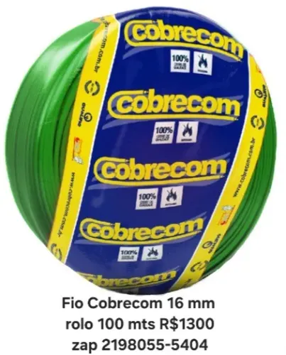 Fio 16mm R$1300 em São Gonçalo