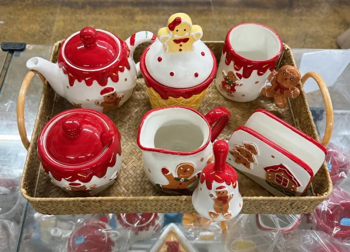 Jogo café - chá Natal Natalino Gingerbread