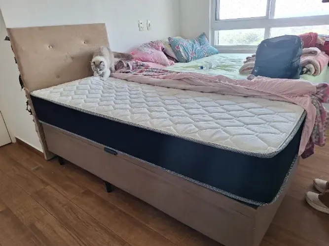 Cama Solteiro com Box Baú