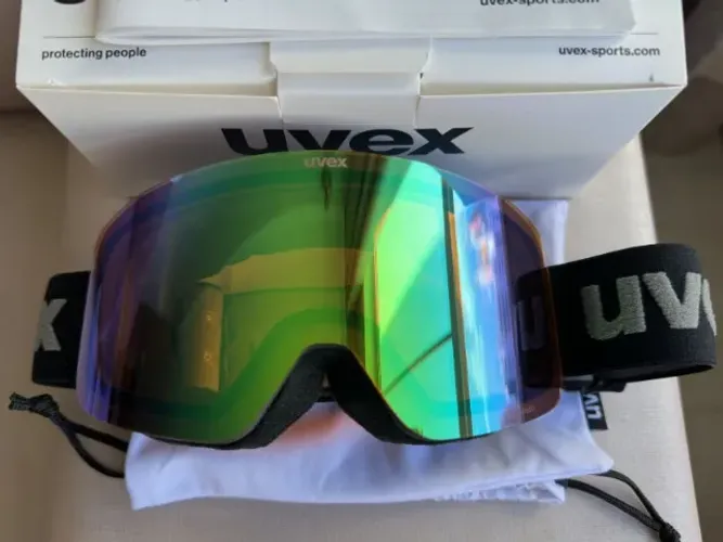 Óculos para Ski/Snowboard Uvex Pwdr FM Black Matt 