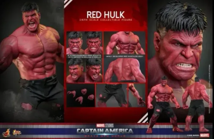 hot toys hulk vermelho red