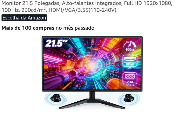 Monitor 21 polegadas 
