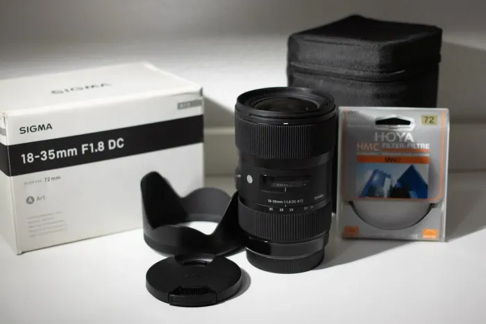 Sigma 18-35mm f/1.8 Art - Canon | Excelente estado | Com caixa + filtro Hoya UV 72mm