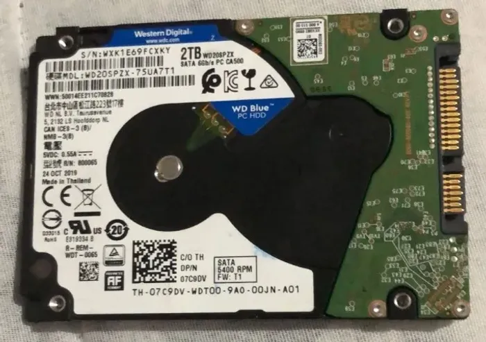 HD Notebook 2TB SATA 2.5 - Testado e Saudável