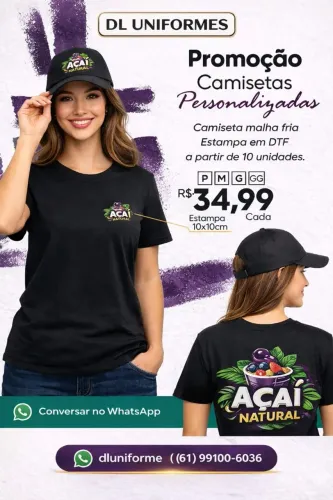 Camiseta Personalizada em DTF