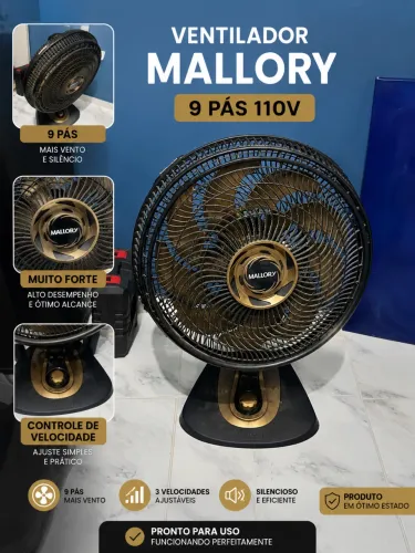 Ventilador Mallory turbo 9 pás