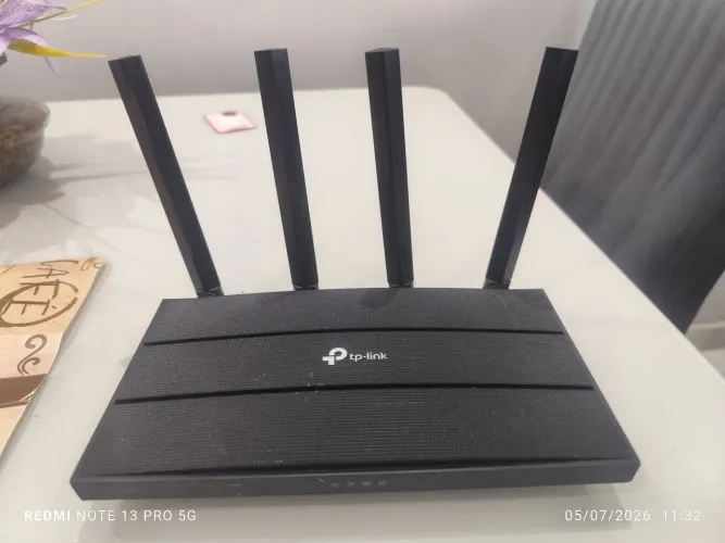 Roteador Tp-link Archer Ax12 Ax1500 2.4ghz 5ghz E Wi-fi 6, ( Com Fonte de alimentação)