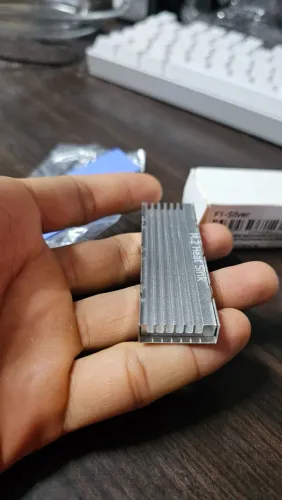 Dissipador NVMe M.2 2280 para SSD - Alumínio com Thermal Pad