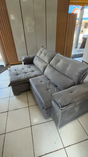 Sofá 2.30M com pillow retrátil e reclinável