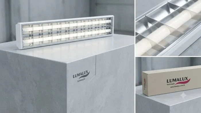 Luminária Lumalux LS7-52 - 2x18W
