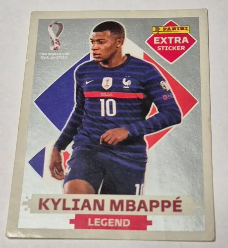 Figurinha Copa 2022 Legend Prata Kylian Mbappé