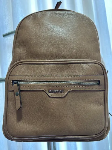 Mochila de Couro Forrada- NUDE
