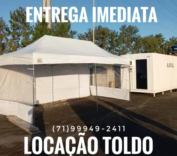 Locação toldo aluguel tendas diárias entrega imediata salvador e região 
