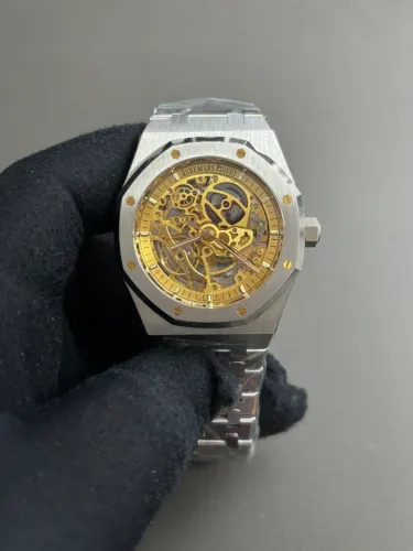 Relógio Audemars Piguet Royal Oak Double Balance Wheel Openworked em aço inoxidável