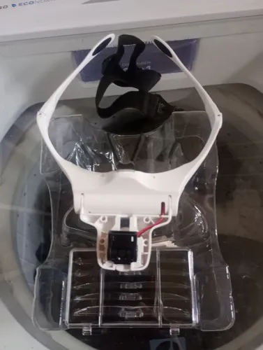 Lupa óculos pra cabeça com 5 lentes de 1.0X 1.5X 2.0X 2.5X 3.5X