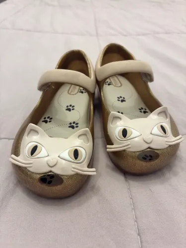 sapatilha mini melissa ultragirl ii dourada num 25