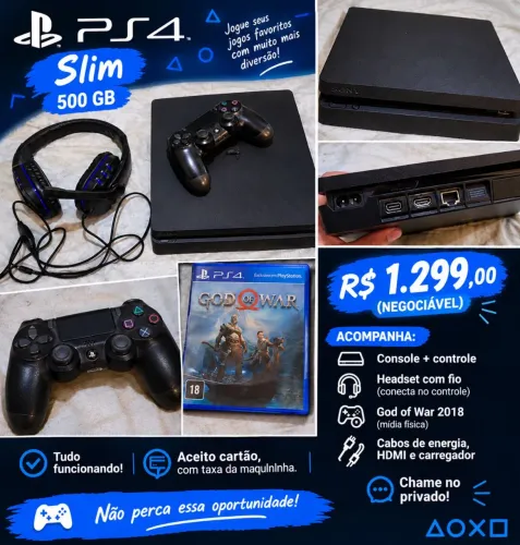 Ps4 slim 500 gb 