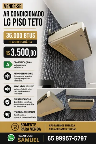 Ar condicionado LG 36000 btus piso teto