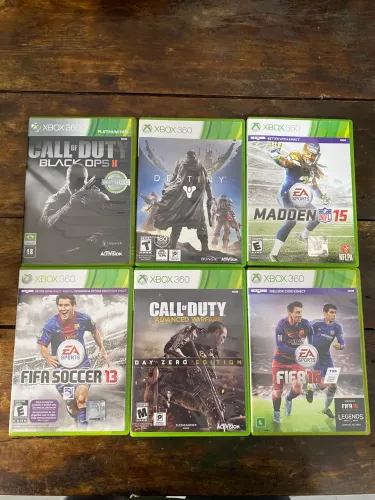 LOTE 6 JOGOS XBOX 360 ORIGINAL (ENVIO OLX PAY)