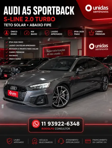 Audi A5 Sportback S-line 2.0 TFSI S-tronic 2022