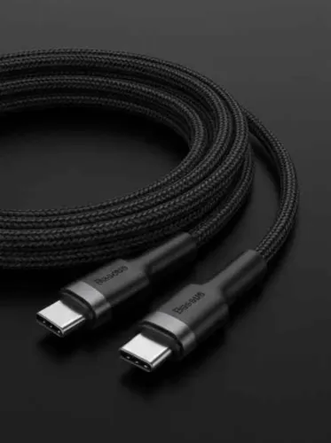Cabo Baseus USB-C/USB-C 100W Ultra Rápido - 2 Metros