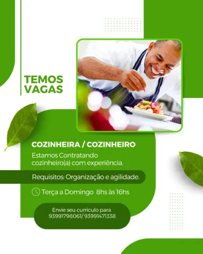 Cozinheira com experiência
