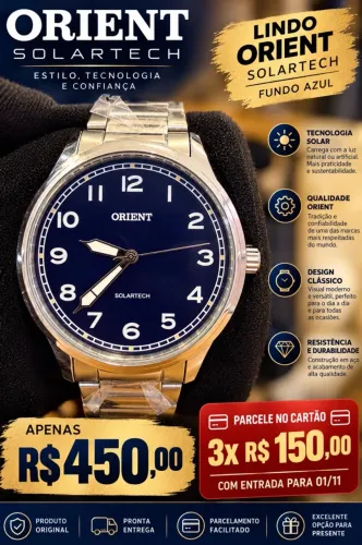 Relógio Orient Solartech 
