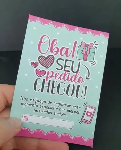 240 Cartões de agradecimento ao cliente
