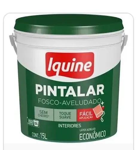 Vendo um balde de tinta látex 15ltris verde piscina 95,00