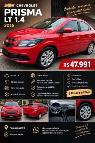 Chevrolet Prisma Sed. LT 1.4 8V Flexpower 4P 2015