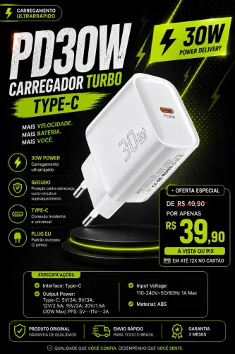 Carregador turbo tipo c