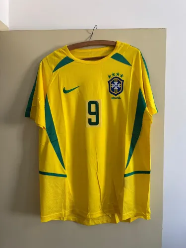 Camisa Brasil Ronaldo fenômeno 2002 retrô 