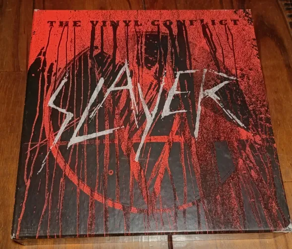 Box LP Disco Vinil Slayer c/ 10 LPs estado de novo c/ encartes importado EUA 2010 Thrash