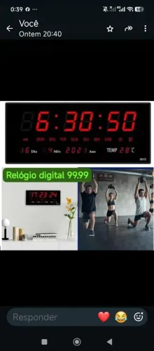 Relógio Digital completo 