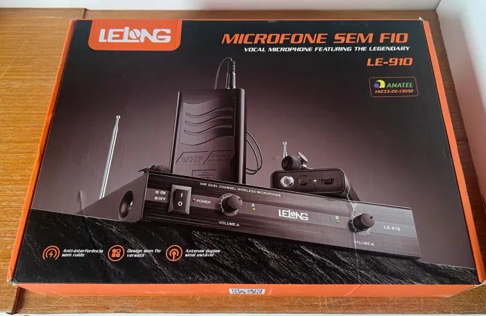 Microfone sem fio Lelong LE-910