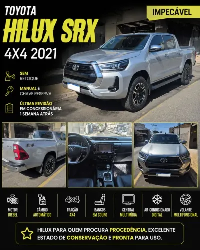 Toyota Hilux CD SRX 4X4 2.8 TDI 16V Diesel Aut. 2021