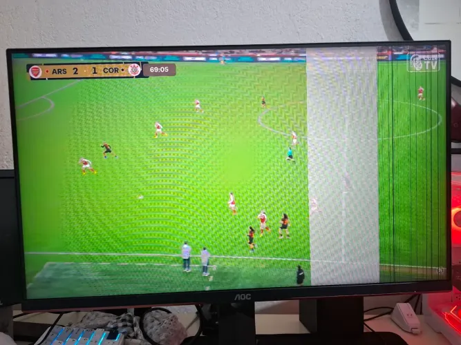 Monitor aoc hero g2 27 polegadas 144hz 1ms /LCD QUEIMADAS