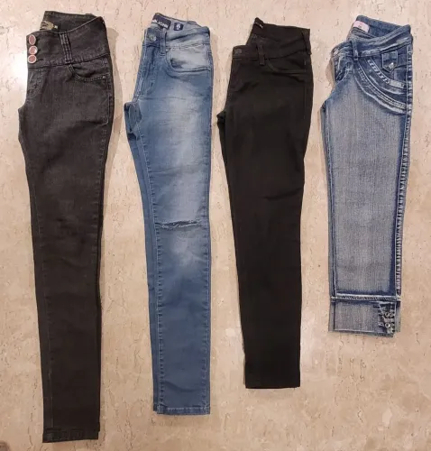 Kit 10 calças jeans femininas núm 36 e 38<br>