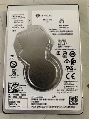 HD de 1 tb Seagate para notebook computador vídeo game cameras novo 