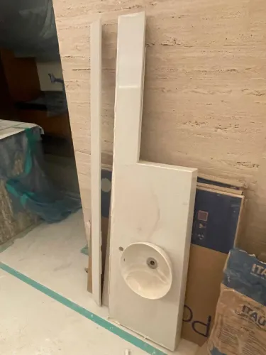 Bancada de banheiro com cuba