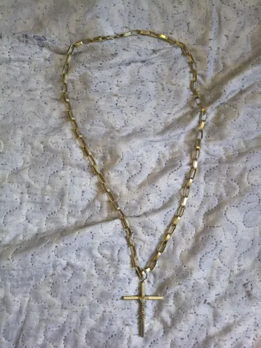 Cordão de Prata Banhado a Ouro 18k