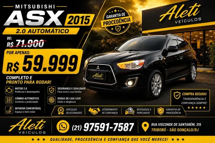 Mitsubishi ASX 2.0 16V 160cv Aut. 2015