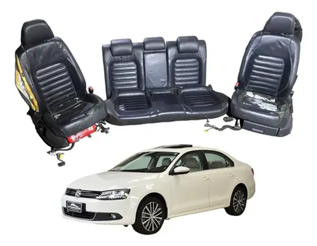 Jogo Bancos Couro Higienizado Vw Jetta Tsi 2012 2013