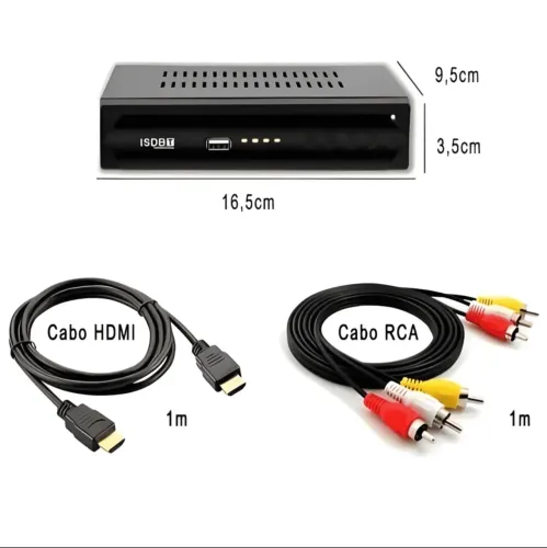 Conversor Digital Set Top Box ISDB-T Full HD 1080p