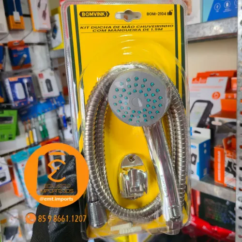 Kit Ducha de Mão/Chuveirinho com Mangueira de 1.5M BOM-2104