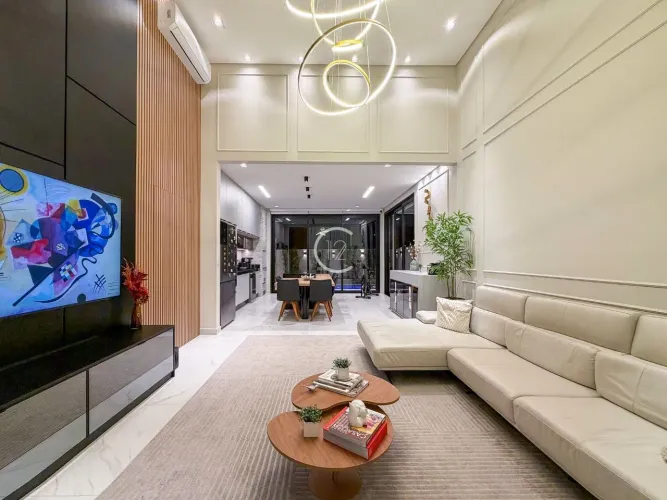 Casa térrea mobiliada com 3 quartos à venda, 155 m² por R$ 1.798.000 - Reserva Aruanã - Sã