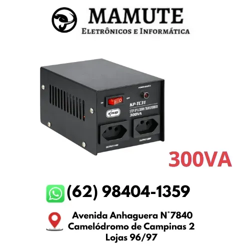 Transformador de Energia 300VA Bivolt 110V-220V