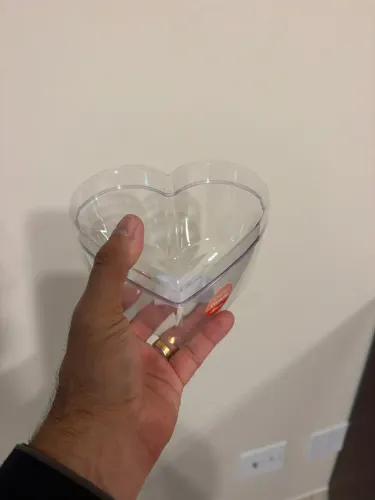 45 potes Cake Box em formato de coração