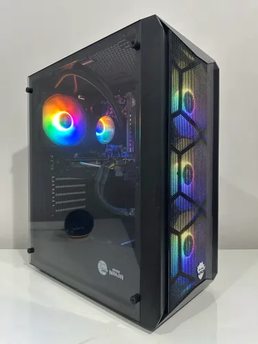 PC Gamer RX 590 8GB LEGÍTIMA Ryzen 5 3400G 16GB DDR4 SSD/HD Fonte 500w 80 Plus - HagelTech